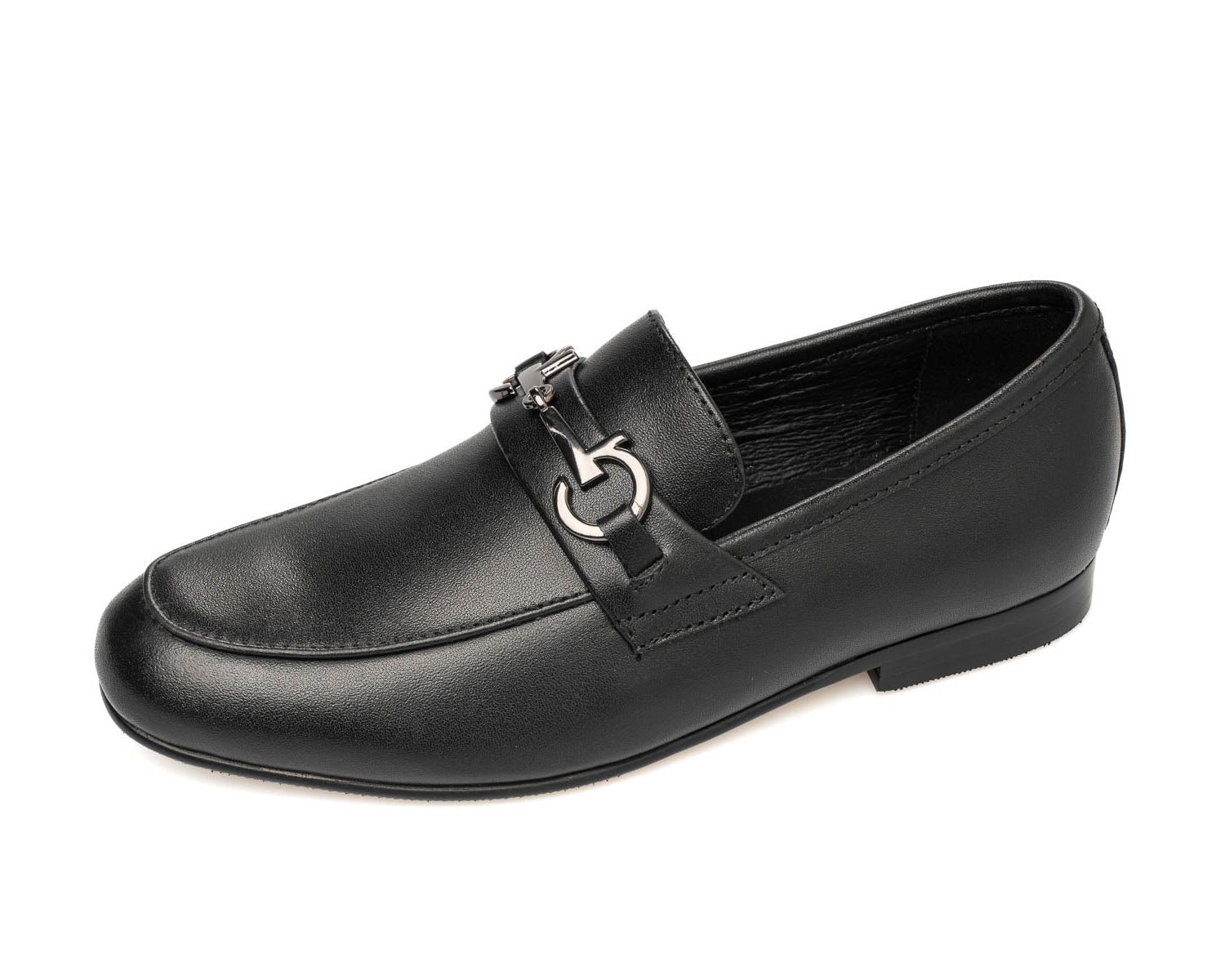 Venettini Black Slip On With Buckle Ace51 – Shooz display picture 2